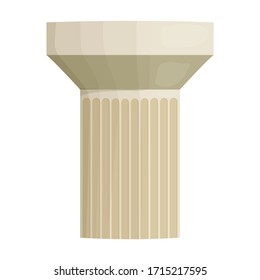 Symbol für die Vektorillustration der Säule.Symbol für die Vektorillustration der Säule einzeln auf weißem Hintergrund Säule.