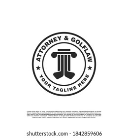 pillar concept negative space logo design