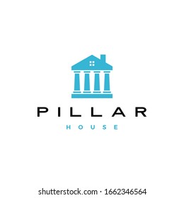 Pillar House Logo Vector Icon Illustration