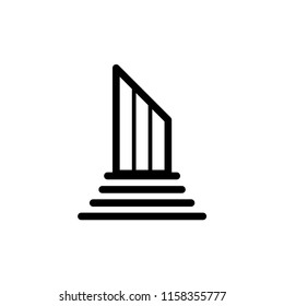 Pillar icon, Antique Column vector design illustration.