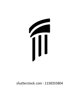 Pillar icon, Antique Column vector design illustration.