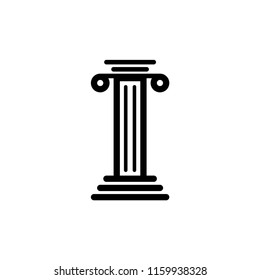 Pillar icon, Antique Column vector design illustration.