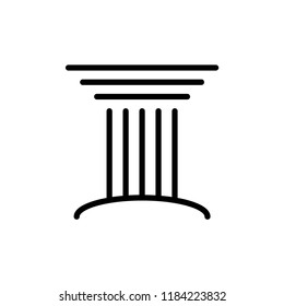 Pillar icon, Antique Column vector design illustration.