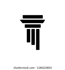 Pillar icon, Antique Column vector design illustration.