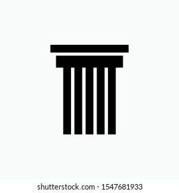 Pillar Icon. Architectural Structure Symbol. Applied for Design, Presentation, Website or Apps Elements - Vector.
