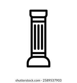pillar icon color editable on white background