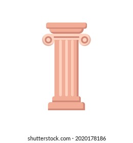 pillar icon of color style design vector template
