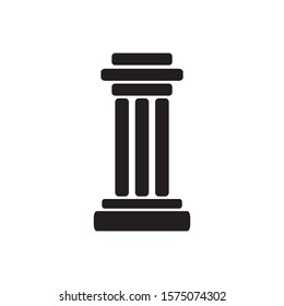 Pillar icon design template vector