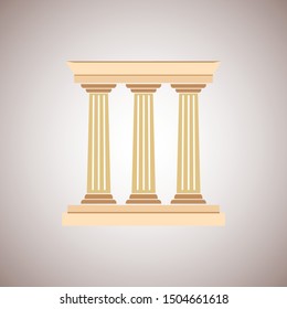 pillar icon design, pillar vector isolated design.