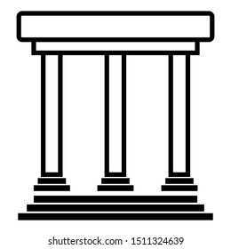 pillar icon design vector template