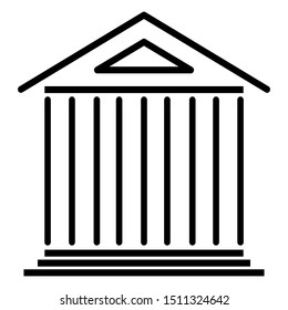pillar icon design vector template