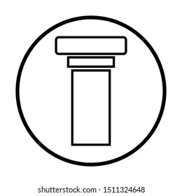 pillar icon design vector template