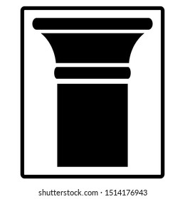pillar icon design vector template