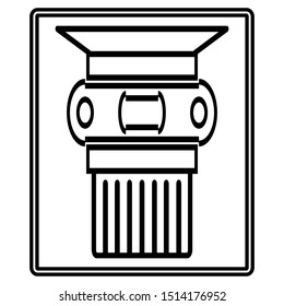 pillar icon design vector template