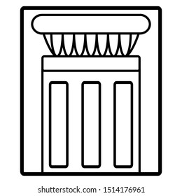 pillar icon design vector template