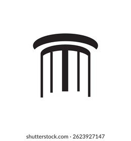 ícone de pilar ilustração elemento design