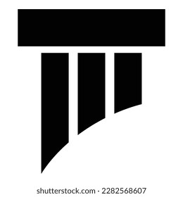 Pillar icon logo design template vector isolated