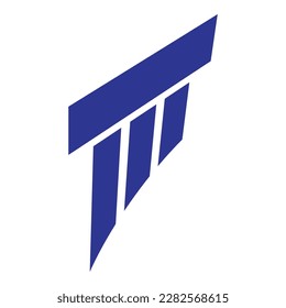 Plantilla de diseño del logotipo del icono del pilar vectorial aislado