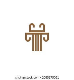 Icono del pilar Ilustración de diseño plano