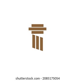 Icono del pilar Ilustración de diseño plano