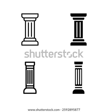 pillar icon set color editable