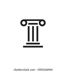 Pillar Icon Symbol Sign Vector