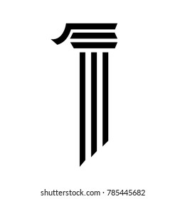 pillar icon vector