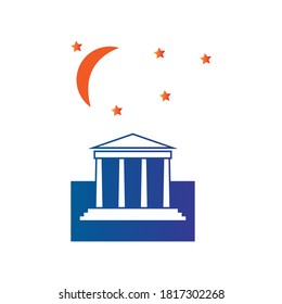 pillar icon vector design illustration