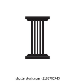 pillar icon vector illustration logo design