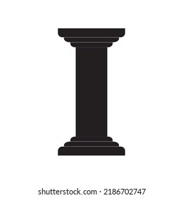 pillar icon vector illustration logo design