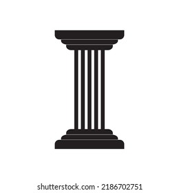 pillar icon vector illustration logo design