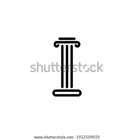 Pillar icon vector illustration logo template for many purpose. Isolated on white background.