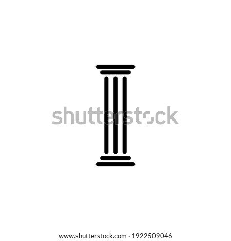Pillar icon vector illustration logo template for many purpose. Isolated on white background.