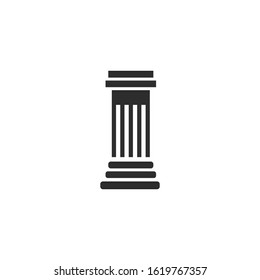Pillar Icon vector sign isolated for graphic and web design. Pillar symbol template color editable on white background.