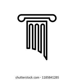 pillar icon vector template