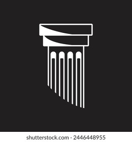 Icono de pilar Ilustración de Plantilla de Vector Diseño de logotipo