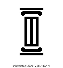 Pillar icon vector in trendy