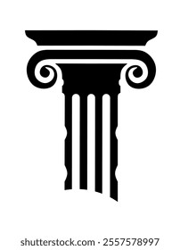 pillar icon vector with trendy design. Greek column icon