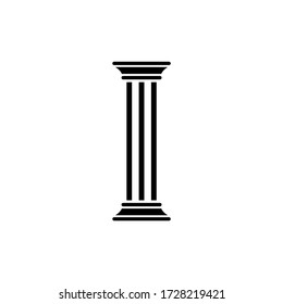 Pillar icon.Simple trendy flat pillar icon isolated from a white background. Vector illustration of eps10