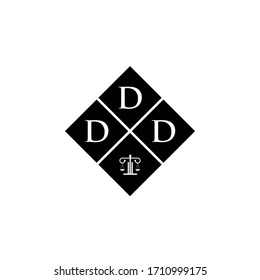Pillar law, D initial logo template