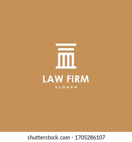 Pillar, Law Firm, Attorney Logo Design Vector Template