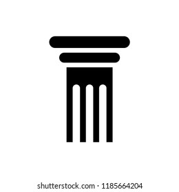 Pillar for law and firm icon vector. logo element
