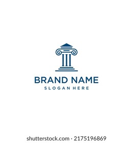 Pillar Law Firm Logo Vector Illustration Stock Vector (Royalty Free ...