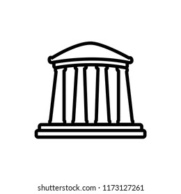 pillar law icon vector template