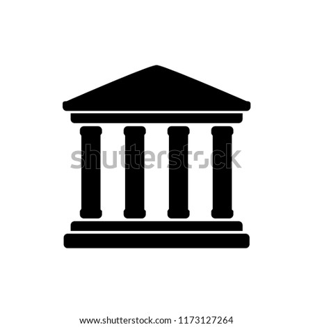 pillar law icon vector template