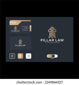 plantilla de diseño del logotipo de la ley