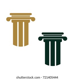 pillar law logo stylized creative  design template
