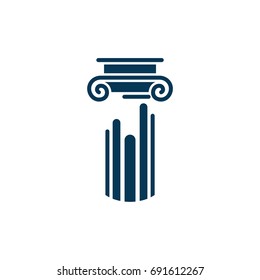 Pillar Law Office Logo Template Illustration Design. Vector EPS 10.