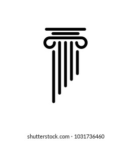 Pillar Law Office Vector Logo Template