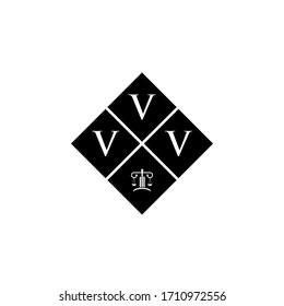 Pillar law, V initial logo template